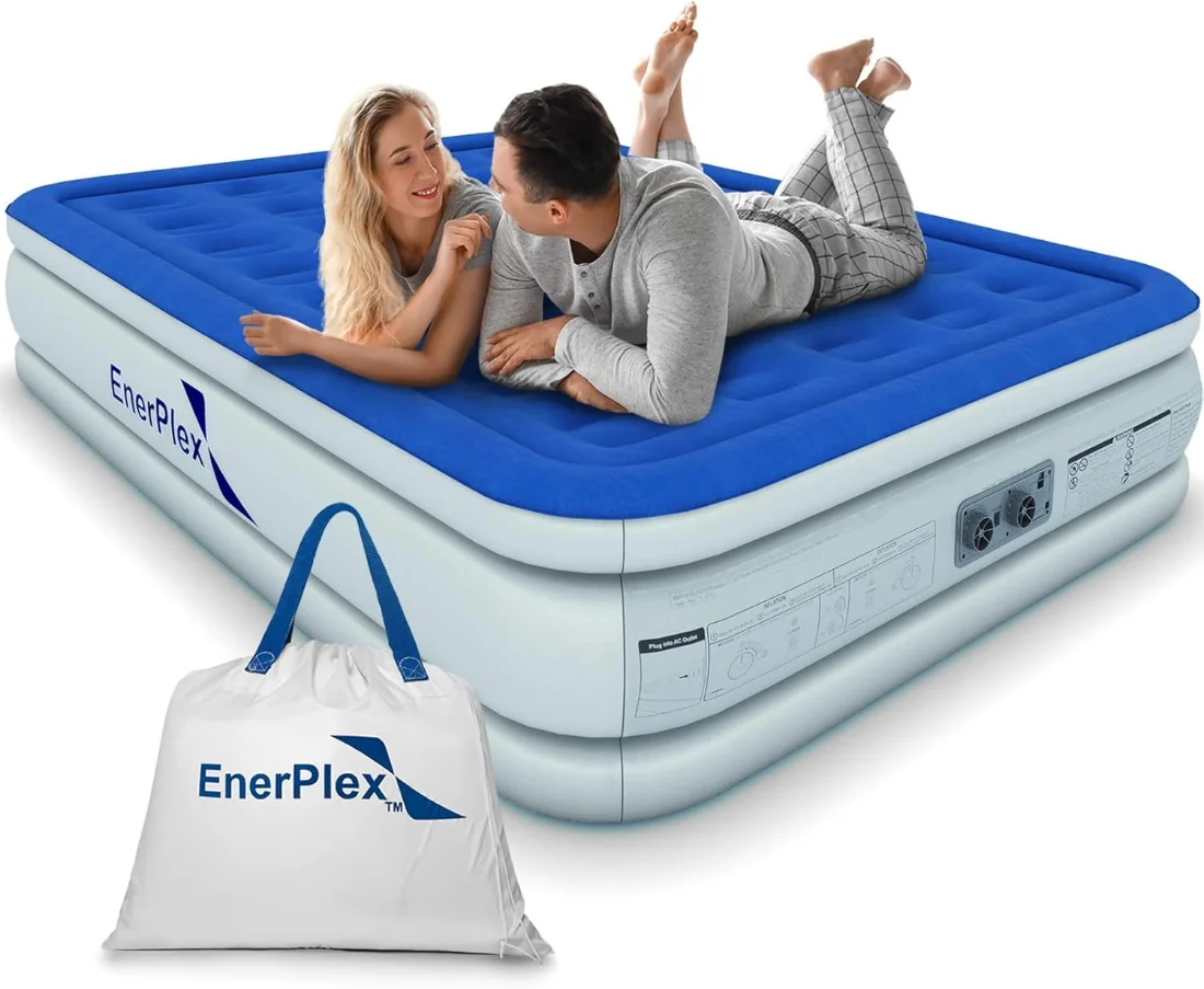 EnerPlex 18-Inch Queen Airbed with Built-in Pump