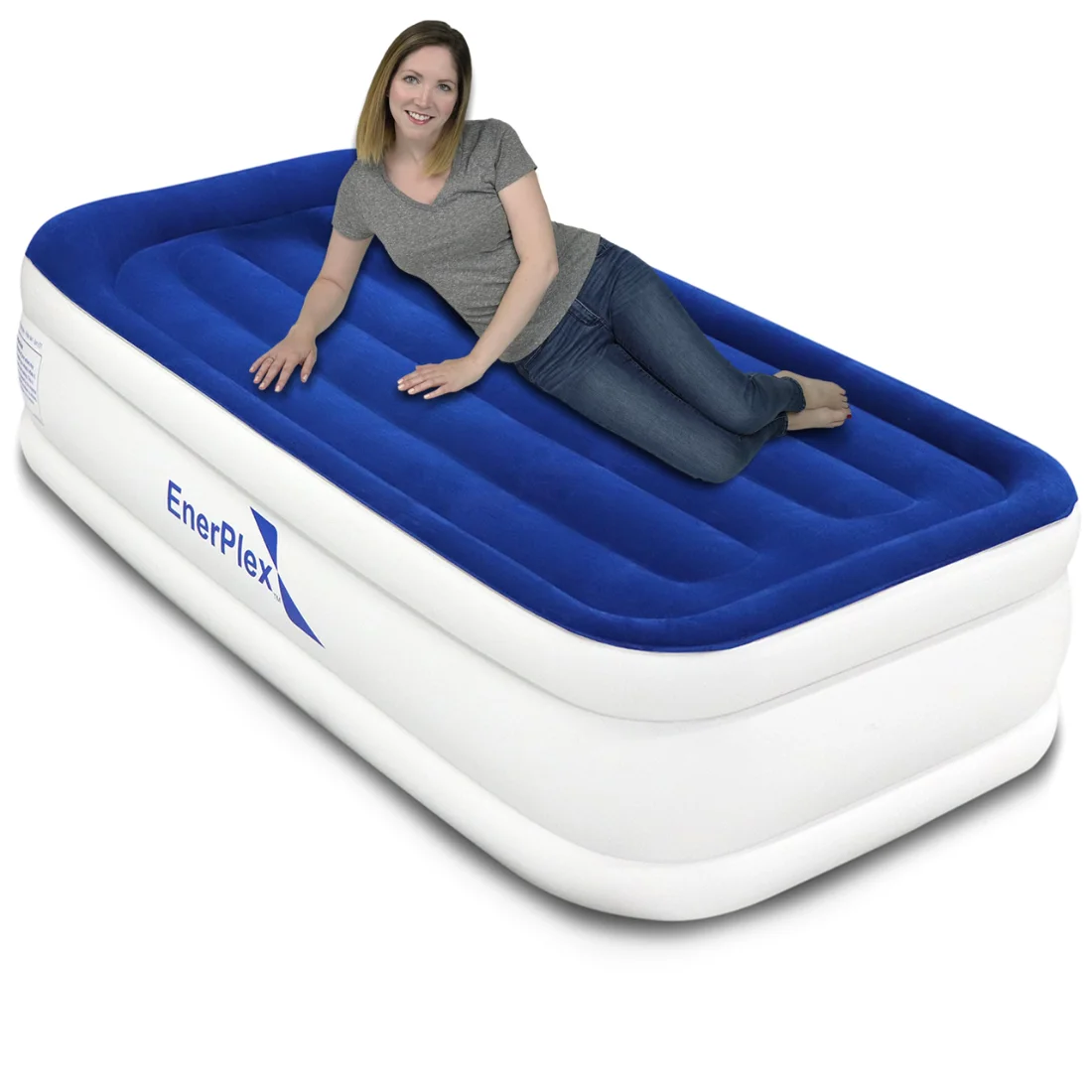 EnerPlex 15-Inch Twin Airbed with Pillow Rest
