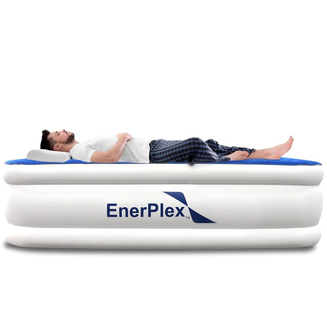 EnerPlex 13-Inch Queen Airbed with Pillow Rest